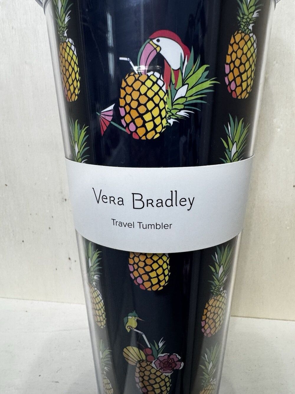 Vera Bradley 24 Oz Tumbler Toucan Party NWT